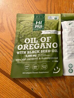 HI PLUS NUTRITION - OIL OF OREGANO WITH BLACK SEED OIL 6,000MG 300 SOFTGELS